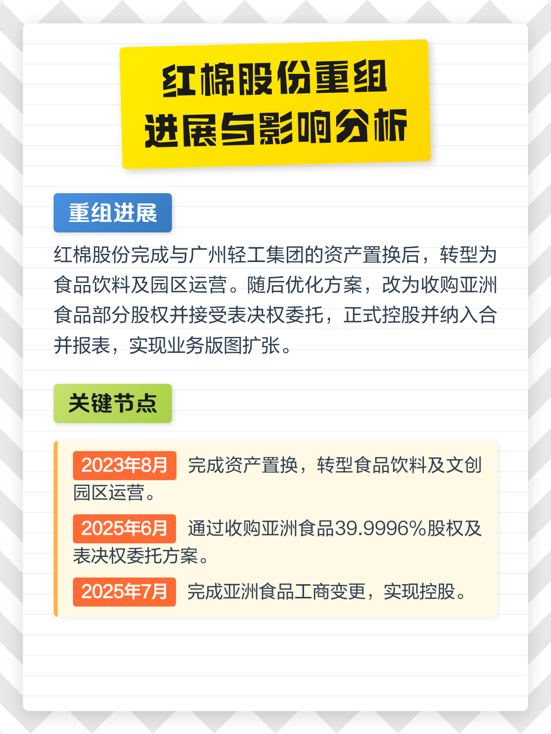 阳江市食品资产重组(食品资产重组案例)